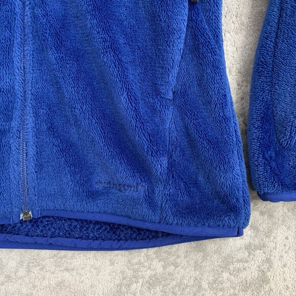 Patagonia R4 Jacket Women's Medium Blue Soft Sherpa Fleece Outerwear Hiking - Picture 6 of 12